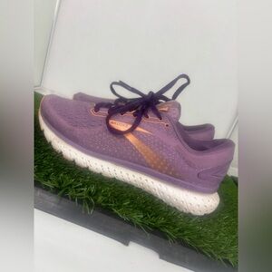 Brooks Glycerin 18 Running Shoe Sneakers Purple Orange Womens 8.5
